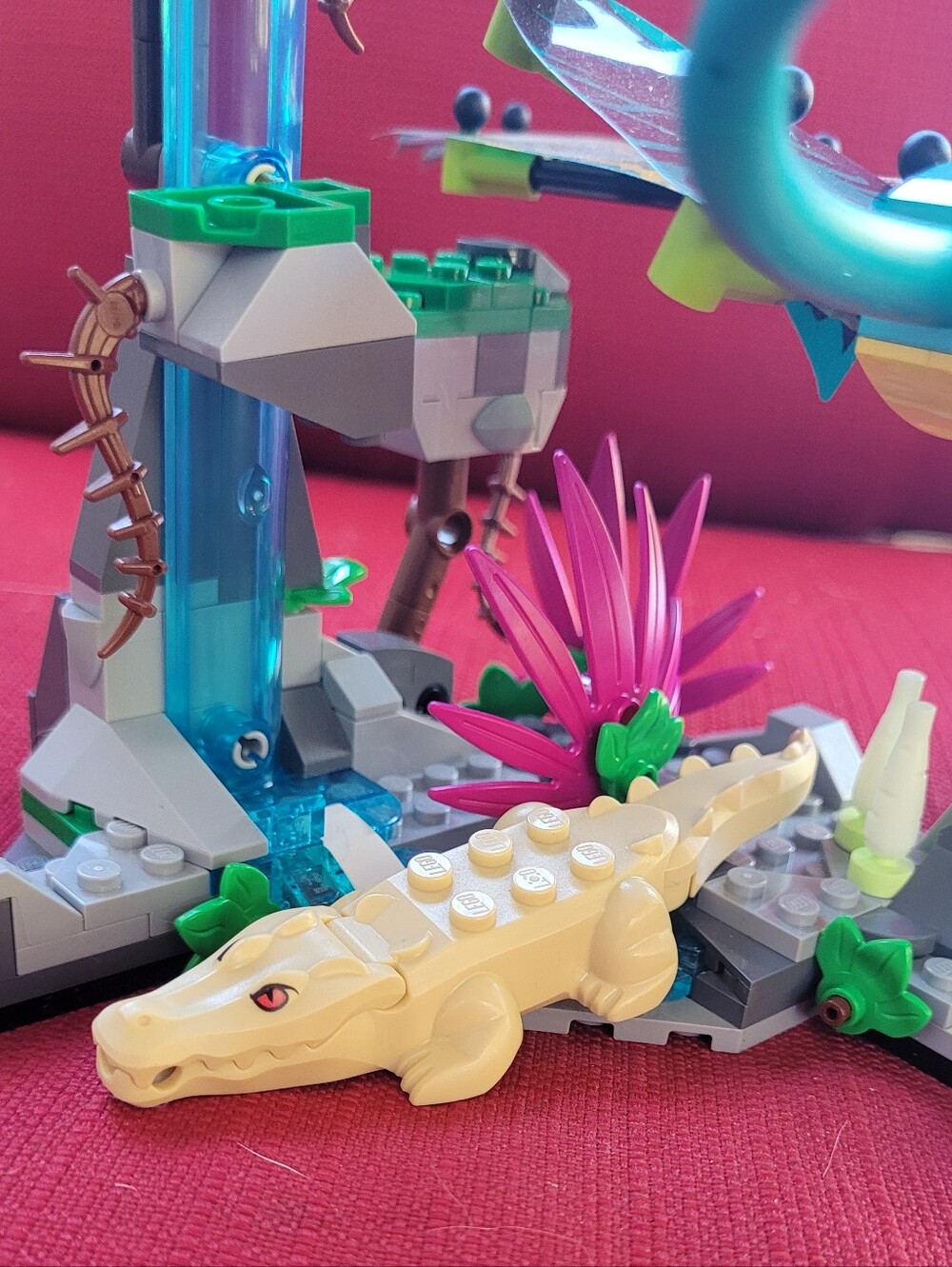 LEGO® Hidden Side Alligator, Tan with Red Eyes, Lego Set not Included